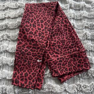 Nike Red Leopard Print Leggings